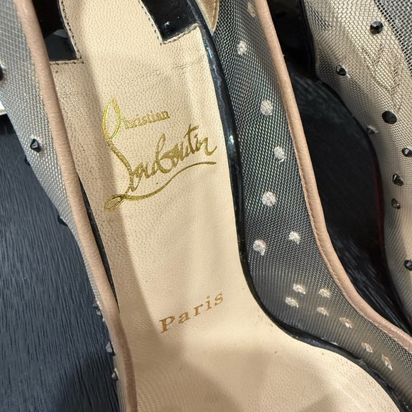 CHRISTIAN LOUBOUTIN 
Strass Follies 100 Pumps 37.5 Black - Picture 7 of 16